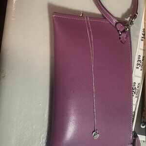 Tiffany & Co. Return Mini Double Heart Tag Pendant Necklace Blue Enamel